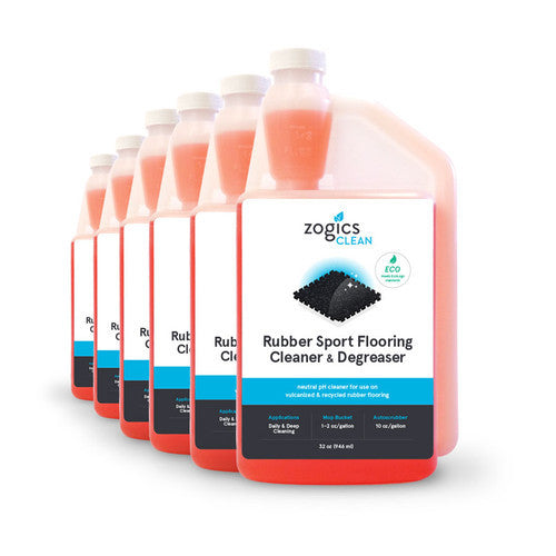 Zogics Rubber Flooring Cleaner for Gyms (Case of 6)