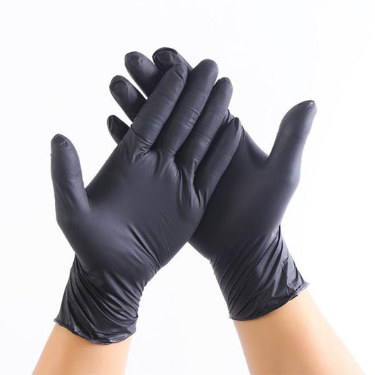 Professional Black Nitrile Gloves-4 mil (1,000 count -LARGE)