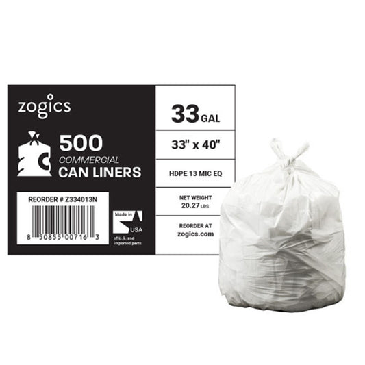 Zogics 33 Gallon Can Liners